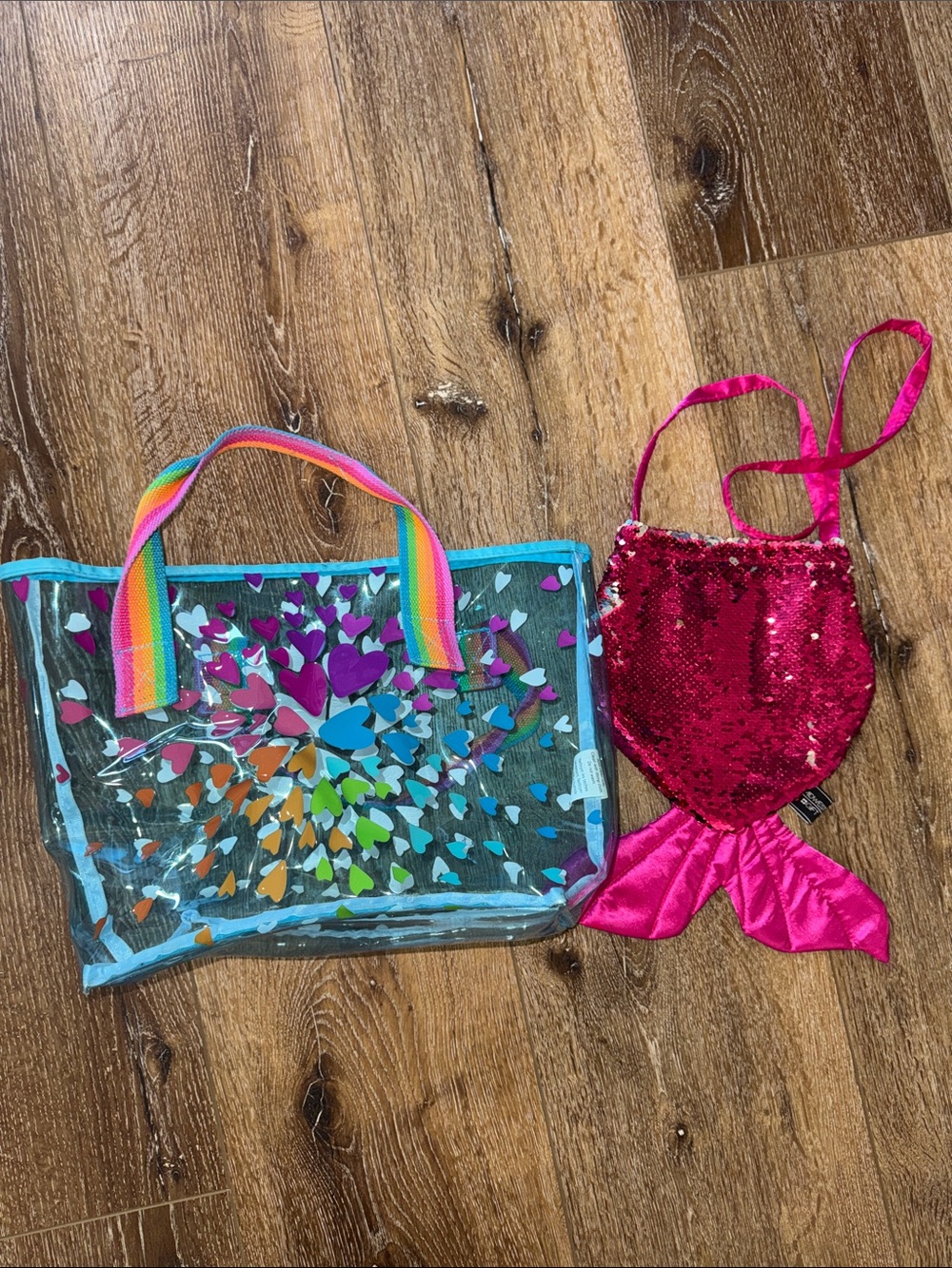Iscream Tote Bag and Midwest Gift Mermaid Tail Purse